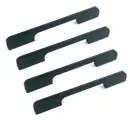 Мебельная ручка-скоба 96 мм скоба матовый черный 4 шт.