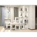 Стеллаж с полками Пеликан 160x203.6x296 см ЛДСП цвет белый