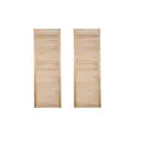 Жалюзийная дверь деревянная 2 шт Леспроф 180.50x49.40 см сосна