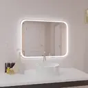 Зеркало для ванной Santrek home Затмение 79471 с подсветкой 90x60см