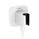 Шланговое подключение с держателем для душа Hansgrohe FixFit Q 26887700 белый