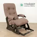 Кресло-качалка Glider Балтик 64x99x91 см велюр цвет elza 18 венге