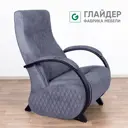 Кресло-качалка Glider Balance 4 71x106x78.5 см велюр цвет elza 06, венге