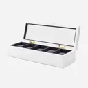 Декоративная шкатулка Clox W112-W 11x8 см цвет белый