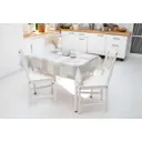 Скатерть на стол Мажор Клетка прямоугольная 135x160 см цвет серый