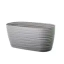 Кашпо Sahara petit box Form-plastic d 31.5 см 14 см 4.2 л полипропилен серый/серебристый без автополива