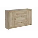 Комод Vmg industry Сириус 3 ящика 156x41.2x94.6 см ЛДСП цвет дуб сонома