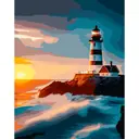 Картина по номерам Cristyle Маяк на закате 40x50см
