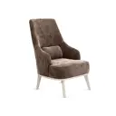 Кресло Правила мебели Лаурель 67x102x84 см велюр цвет корица/микровелюр