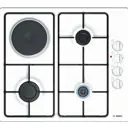 Газовая варочная панель Bosch PBY6C2B82Q 58 см 4 конфорки цвет белый