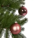 Набор новогодних шаров Christmas ø7 см цвет розовый 8 шт.