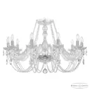 Люстра подвесная Bohemia ivele crystal 44581 10 ламп 20 м² цвет никель