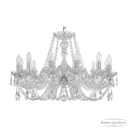 Люстра подвесная Bohemia ivele crystal 73193 12 ламп 24 м² цвет никель