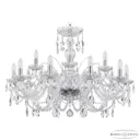 Люстра подвесная Bohemia ivele crystal 14047 15 ламп 30 м² цвет никель