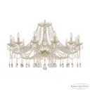 Люстра подвесная Bohemia ivele crystal 13650 12 ламп 24 м² цвет золото