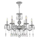 Люстра подвесная Bohemia ivele crystal 382130 6 ламп 12 м² цвет никель