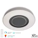 Люстра потолочная светодиодная Arte perfetto luce 3306.b246-450.white.grey с пультом управления 15 м² нейтральный белый свет цвет серый
