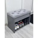 Шкаф для обуви Puffsib 61x48x32 см 1 полка ЛДСП цвет графит