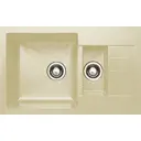 Мойка для кухни врезная Granicom G-012 49.5x79 см глубина чаши 21.5 см искусственный камень цвет бежевый