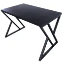 Кухонный стол прямоугольный Solarius Loft со столешницей 110x70 см черные металлические z-образные ножки массив сосны цвет оникс