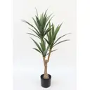 Искусственное растение Дерево Юка 14.6x19x118 см ПВХ зеленое