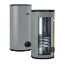 Бойлер косвенного нагрева 400 л Gekon Hwb 400 2he inox GKB4002N 53 кВт вертикальный напольный нержавеющая сталь