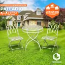 Садовая мебель для обеда Tetchair Beaujolais алюминий цвет белый 3 предмета