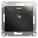 Выключатель карточный встраиваемый Systeme Electric Glossa 1 клавиша цвет антрацит