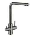 Смеситель для кухни Fmark FS0962Q поворотный излив 31.1 см цвет графит