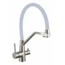 Смеситель для кухни Fmark FS0662-L04 гибкий излив 23.7 см цвет сатин