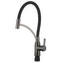 Смеситель для кухни Fmark FS8244Q-01 гибкий излив 20.2 см цвет графит