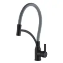 Смеситель для кухни Fmark FS8244H-04 гибкий излив 20.2 см цвет черный