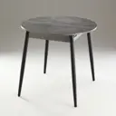 Кухонный стол круглый Сима-Ленд Орион Мини 80x80 см ЛДСП цвет графит