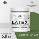 Краска для деревянных окон и дверей Malare Latex антисептическая быстросохнущая без запаха матовая цвет хвойный бонсай 0.5 кг