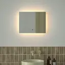 Зеркало для ванной Defesto Glow DF 2511RH с подсветкой 50x40см