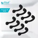 Мебельная ручка-скоба MF H80-96 черный полукруг 8 шт