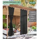 Штора на люверсах Tplus сетка 143x240 см цвет черный T025767