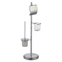 Стойка для ёршика и туалетной бумаги SAVOL S-00Y706 цвет хром