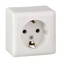 Розетка накладная Systeme electric Хит RA16-133-B с заземлением цвет белый