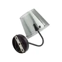 Настенный светильник 6570/1W Moderni LN24 Smoky черный G9 1*20W 220V