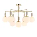 Люстра потолочная Lumion Vivien 6580/9c 9 ламп 18 м² цвет золото