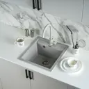 Мойка для кухни из искусственного камня Gerhans A45-19 серая 500х450мм