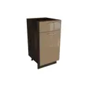 Напольный шкаф МС Валерия 40x81.60x47.80 см 1 дверь фасад капучино МДФ каркас дуб ЛДСП Сурская мебель