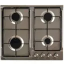 Встраиваемая газовая варочная панель Oasis P-Men 58 см 4 конфорки цвет нержавеющая сталь