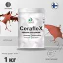 Краска для стен влажных помещений керамической кафельной плитки Malare Ceraflex Latex быстросохнущая матовая цвет кирпичный 1 кг
