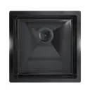 Мойка для кухни врезная Floracio F.4444.GDM 44x44 см глубина чаши 21.5 см нержавеющая сталь цвет черный металлик