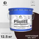 Краска-эмаль фасадная всесезонная Malare Pliolite FastCorr по дереву бетону быстросохнущая цвет RAL 8017 коричневый матовая 12.5 кг