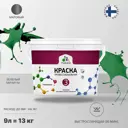 Краска для стен и потолка Malare Professional Euro №3 быстросохнущая матовая цвет зеленый мичиган 9л