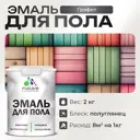 Эмаль для пола Malare Prof_эмпол_84 Professional износостойкая быстросохнущая полуглянцевая цвет графитовый 2 кг