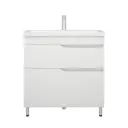 Тумба под раковину белая сомо 80/слим 80/Фостер 80 напольная Теона 80 Z2 SD-00001512